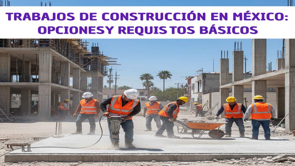 Trabajos de construcción en México: opciones y requisitos básicos